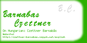 barnabas czettner business card